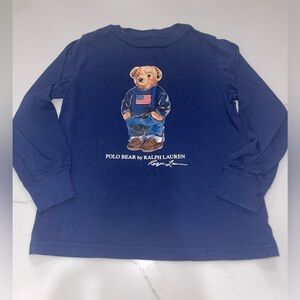 Polo Bear Cotton Long-Sleeve Tee Shirt - Size 5T